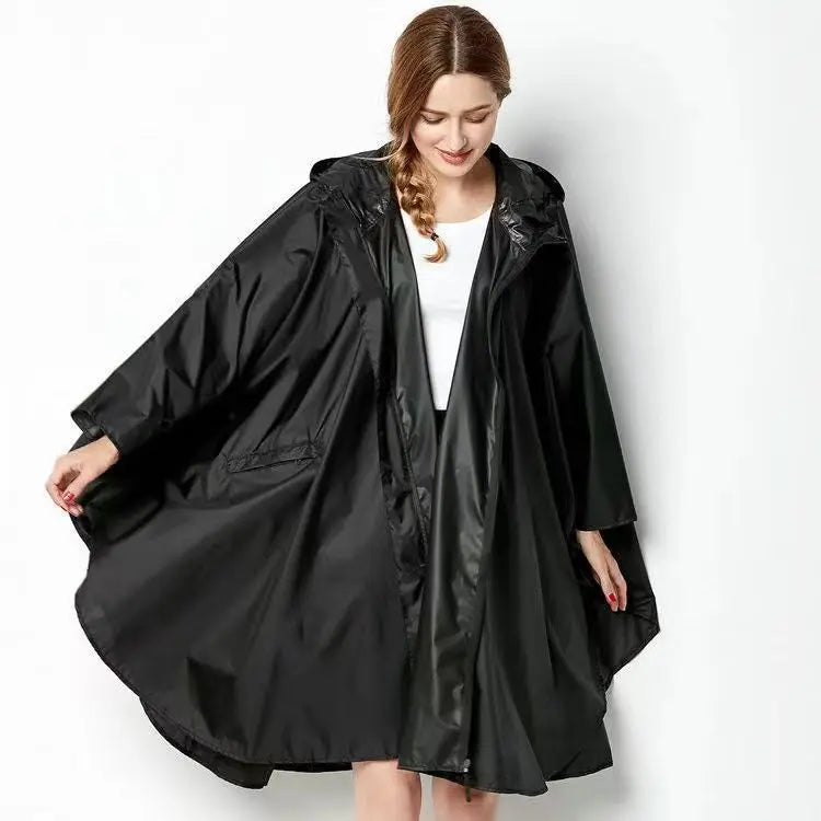 Lightweight Leopard Raincoat for Women | Waterproof Windproof Cloak