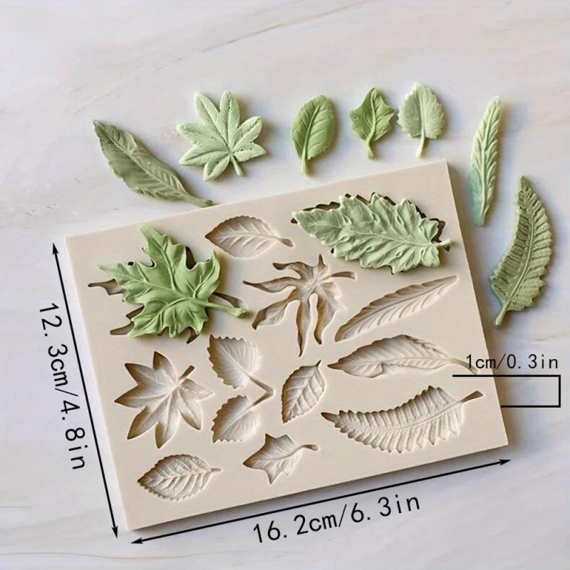 3D Silicone Leaves Mold | Perfect for DIY Crafting & Decorating