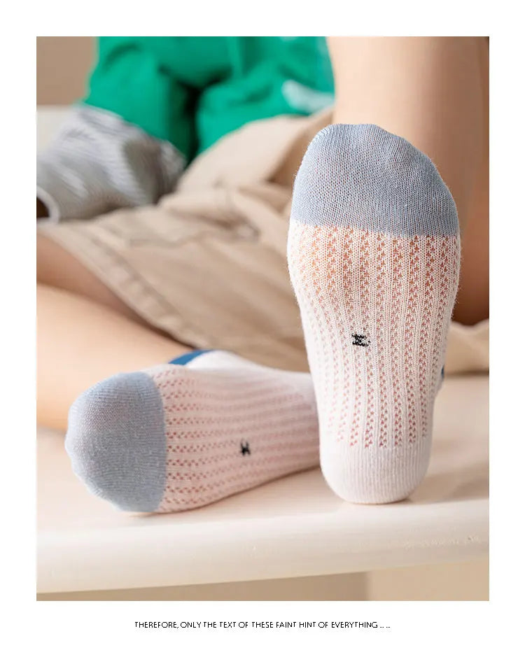 Kids Summer Low Cut Dinosaur Socks | Breathable Cotton & Anti-Odor