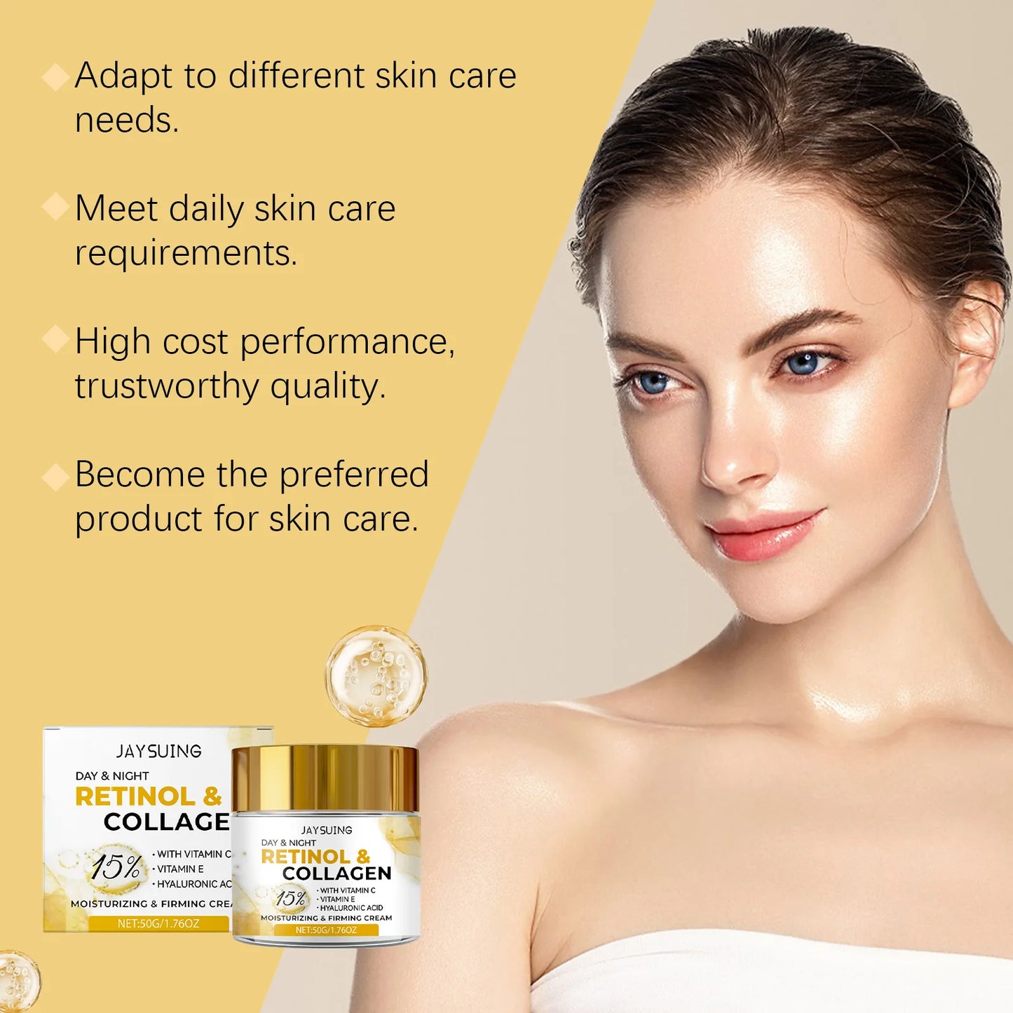Collagen Moisturizing Facial Cream for Radiant Skin & Firmness