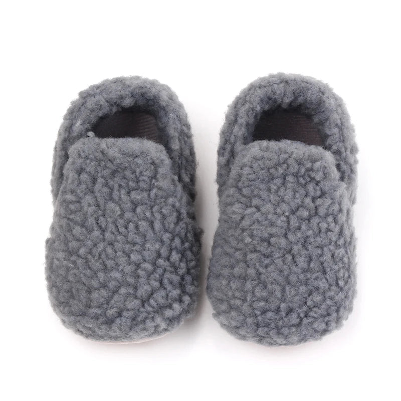 Soft Cotton Baby Prewalking Shoes | Non-Slip Winter Footwear