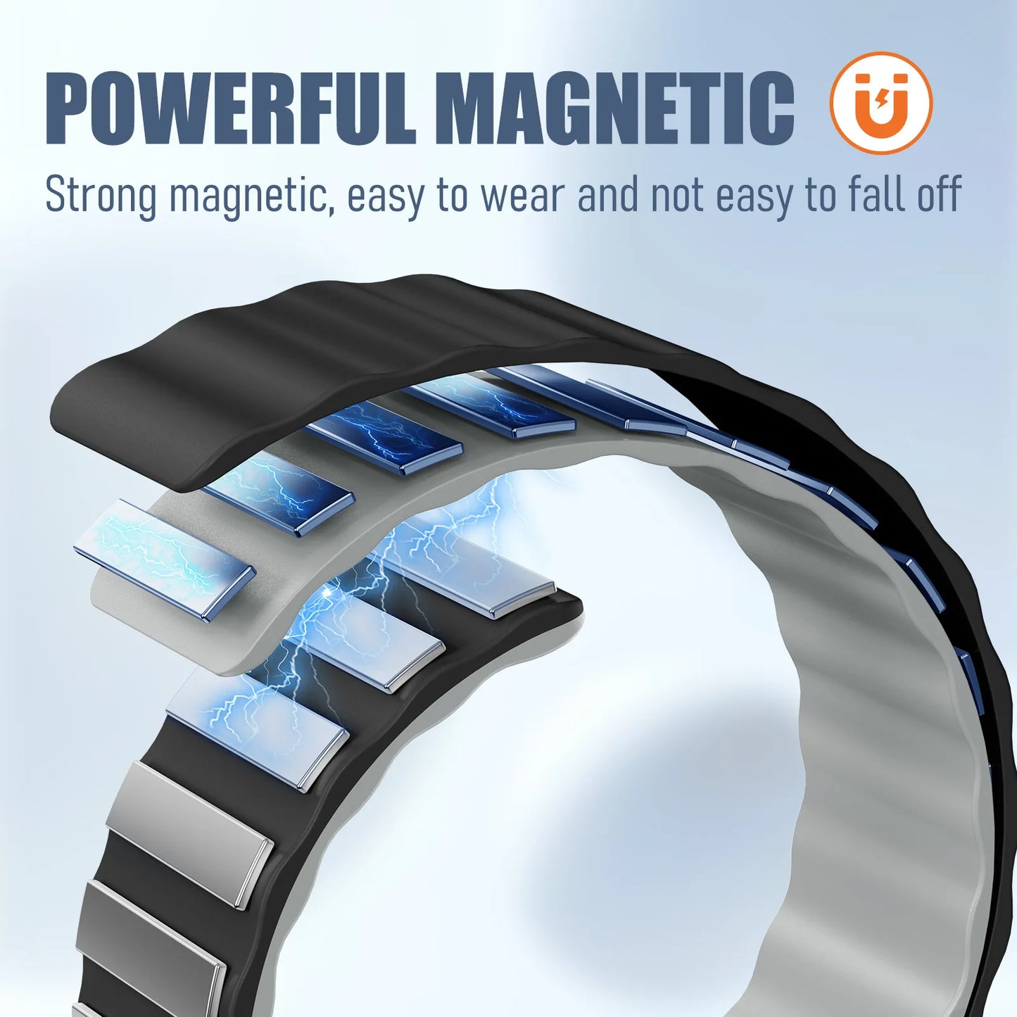 Magnetic Watch Band for Galaxy Watch 7 FE/6/5/4 | No Gaps Strap