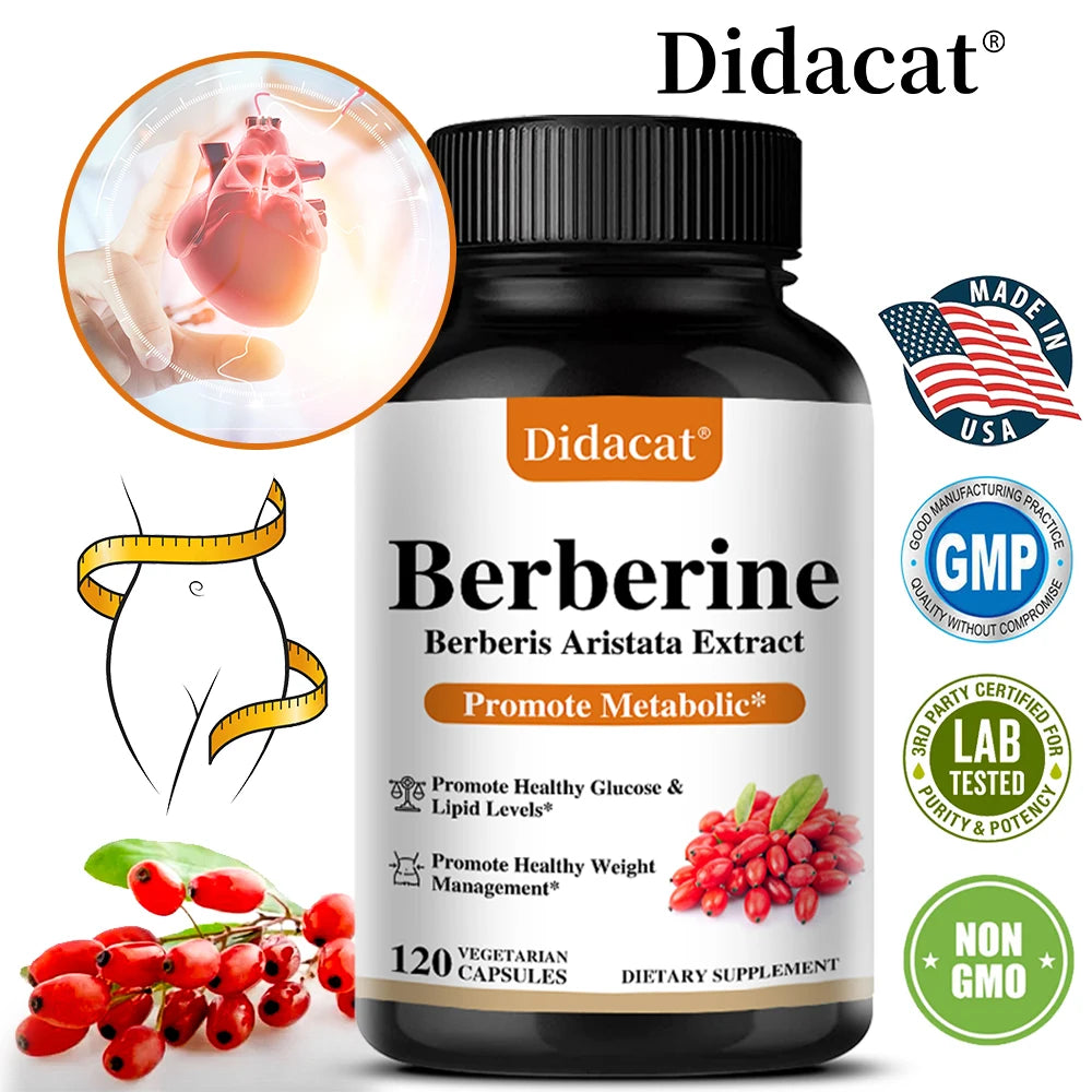 Berberine 500 Mg Supplement | Supports Metabolism & Blood Health