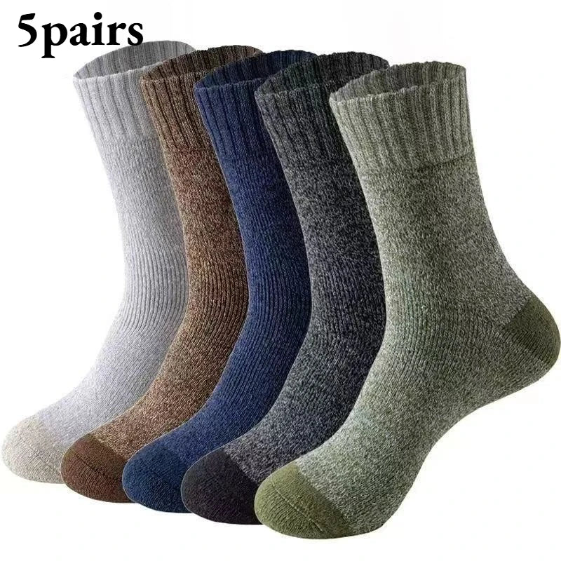 Men's Merino Wool Mid-Calf Socks | Super Thick & Thermal Comfort
