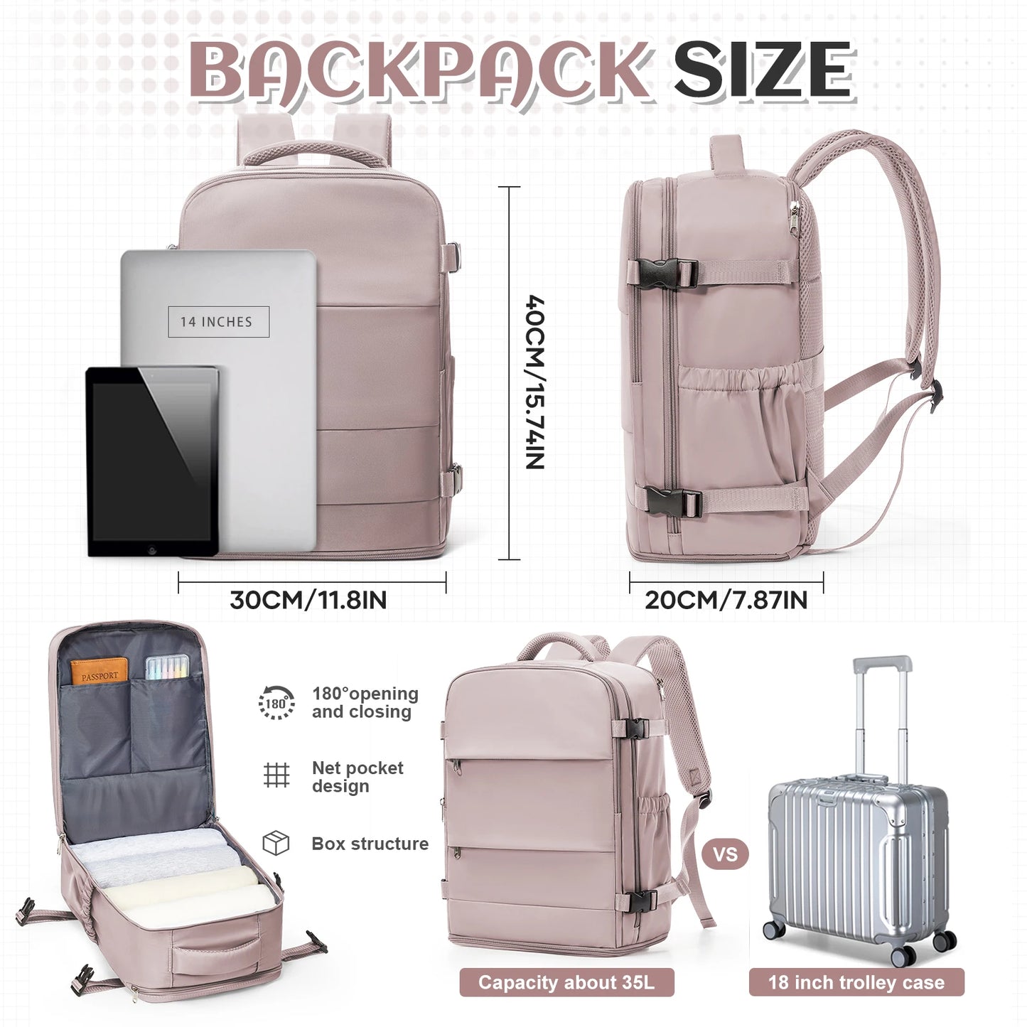 Versatile Travel Backpack | Unisex Outdoor Laptop Bag for Students