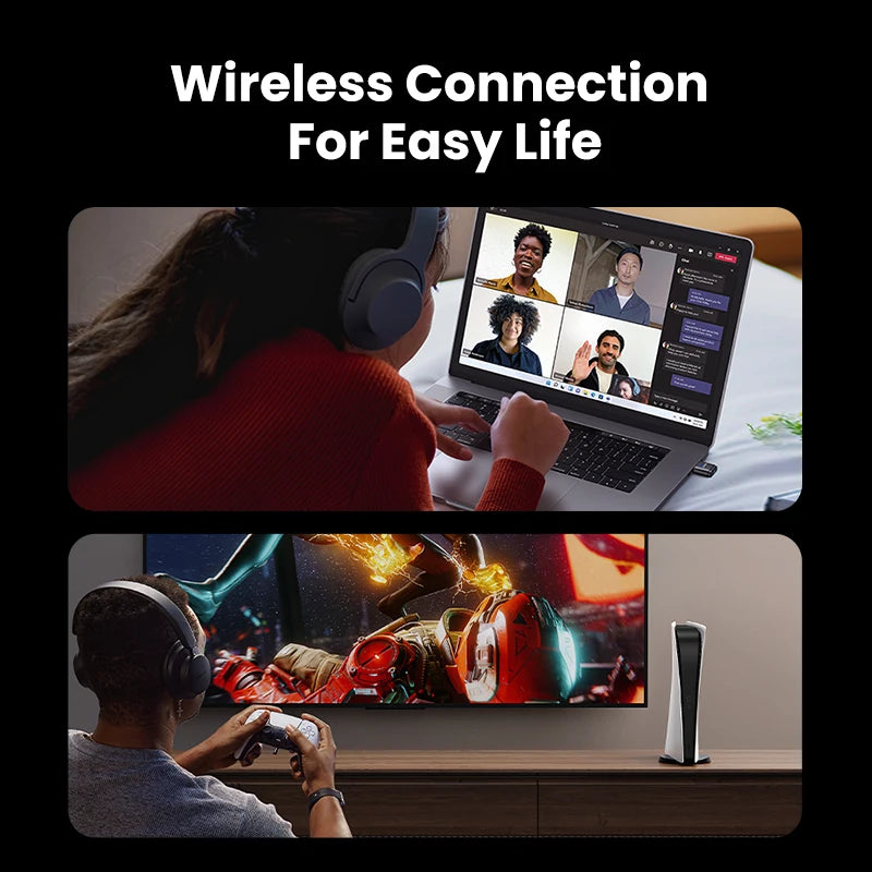 Bluetooth 5.3 Audio Adapter for PS4, PS5 & Nintendo Switch