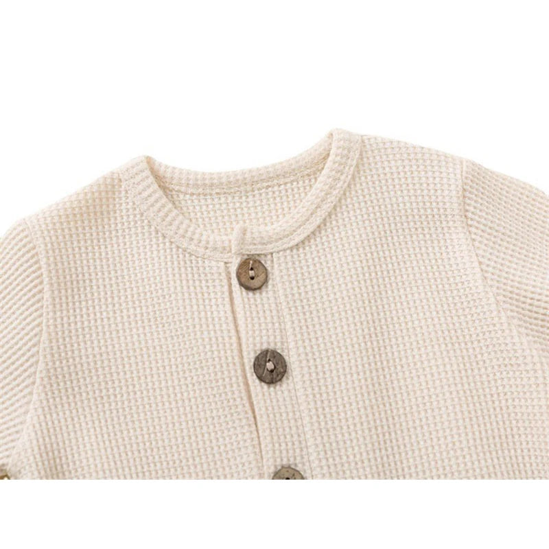 Soft Cotton Newborn Baby Romper | Long Sleeve Infant Jumpsuit