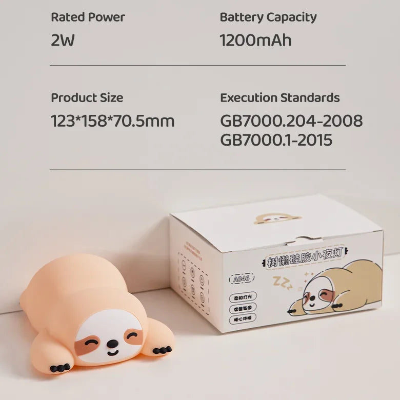 Cute Animal Silicone LED Night Light | Adorable Sleep Lamp