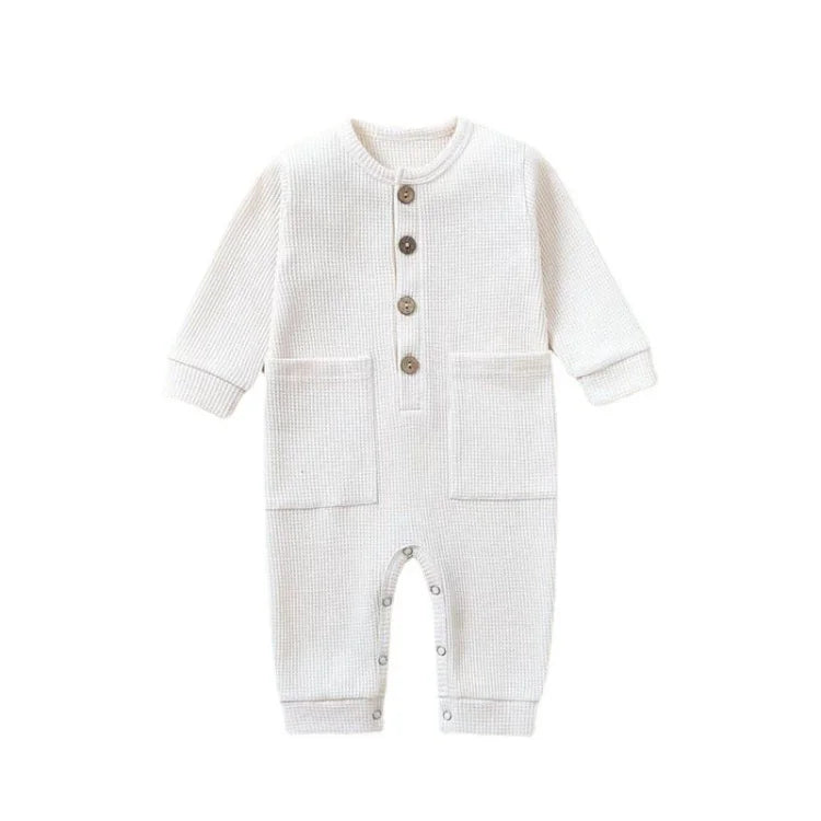 Soft Cotton Newborn Baby Romper | Long Sleeve Infant Jumpsuit