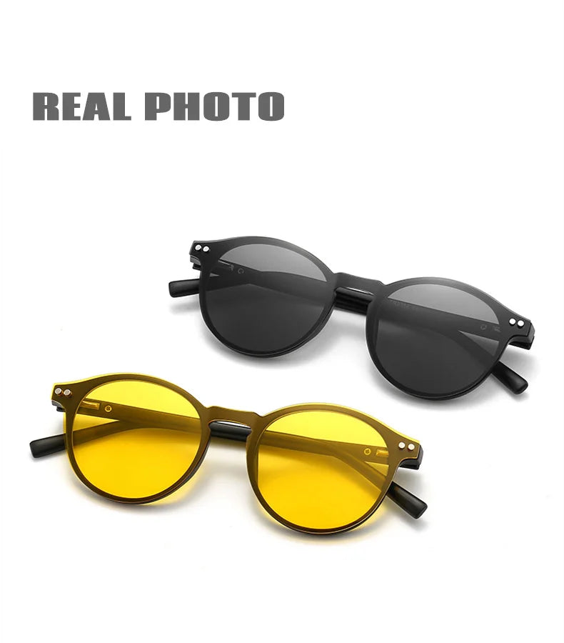 Custom Myopia Glasses with Polarized Clips | Stylish Vision Solution