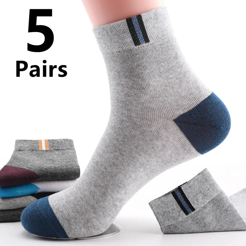 10 Pairs Men’s Cotton Short Socks | Breathable Low-Cut Ankle Socks