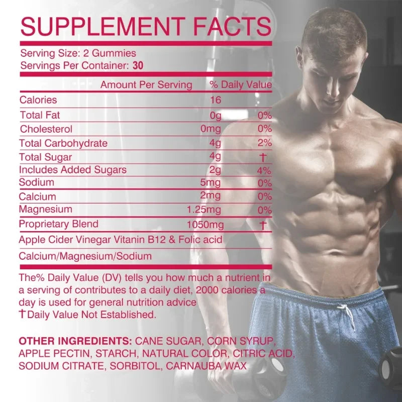 Male Performance Support Gummies | Boost Muscle Growth & Recovery