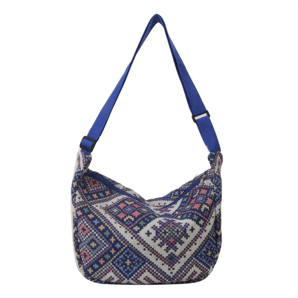 Fashionable Large-Capacity Canvas Shoulder Bag for Women