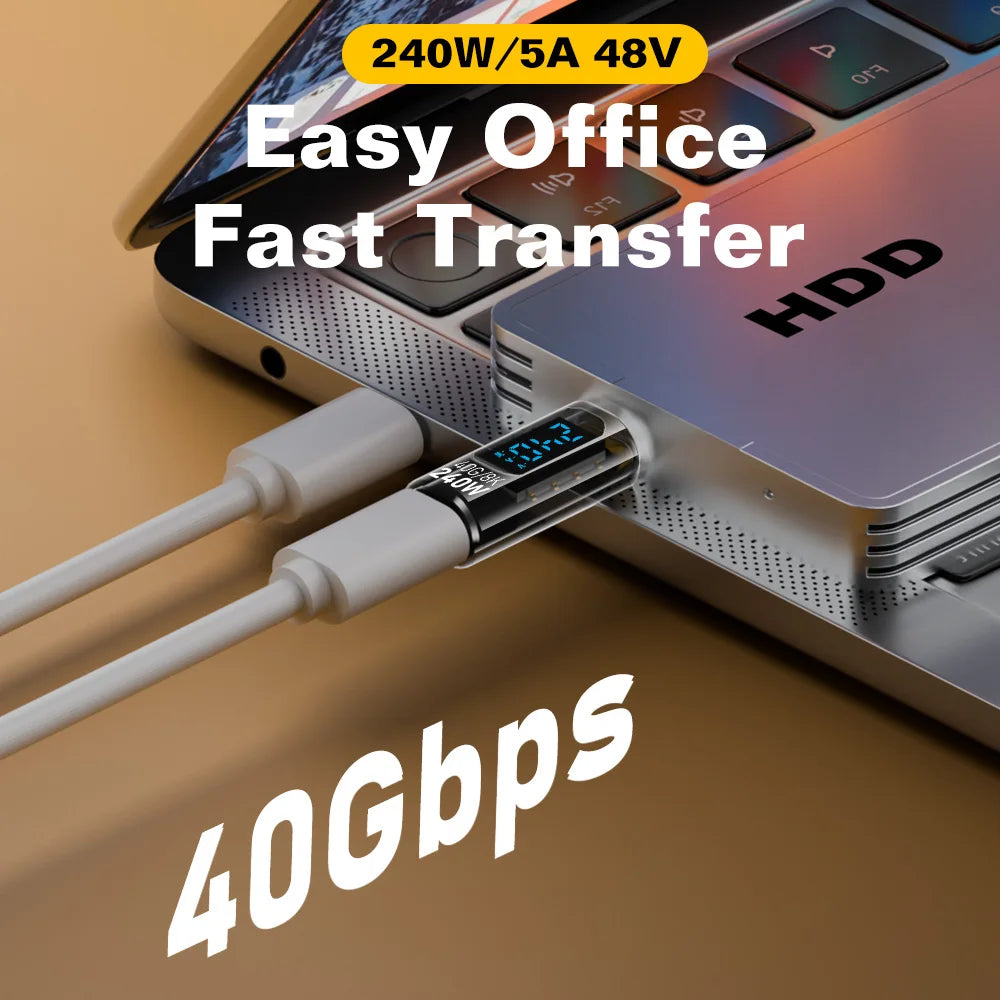 High-Speed USB4 Type C Adapter | 40Gbps Thunderbolt Connector