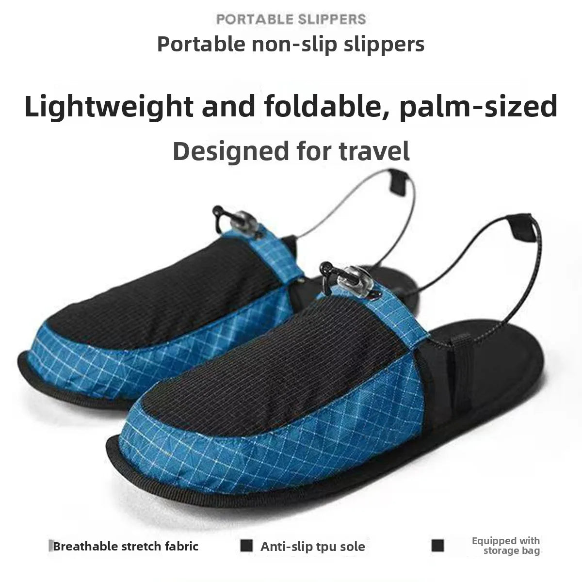 Lightweight Foldable Travel Slippers | Quick Dry Non-Slip Sandals