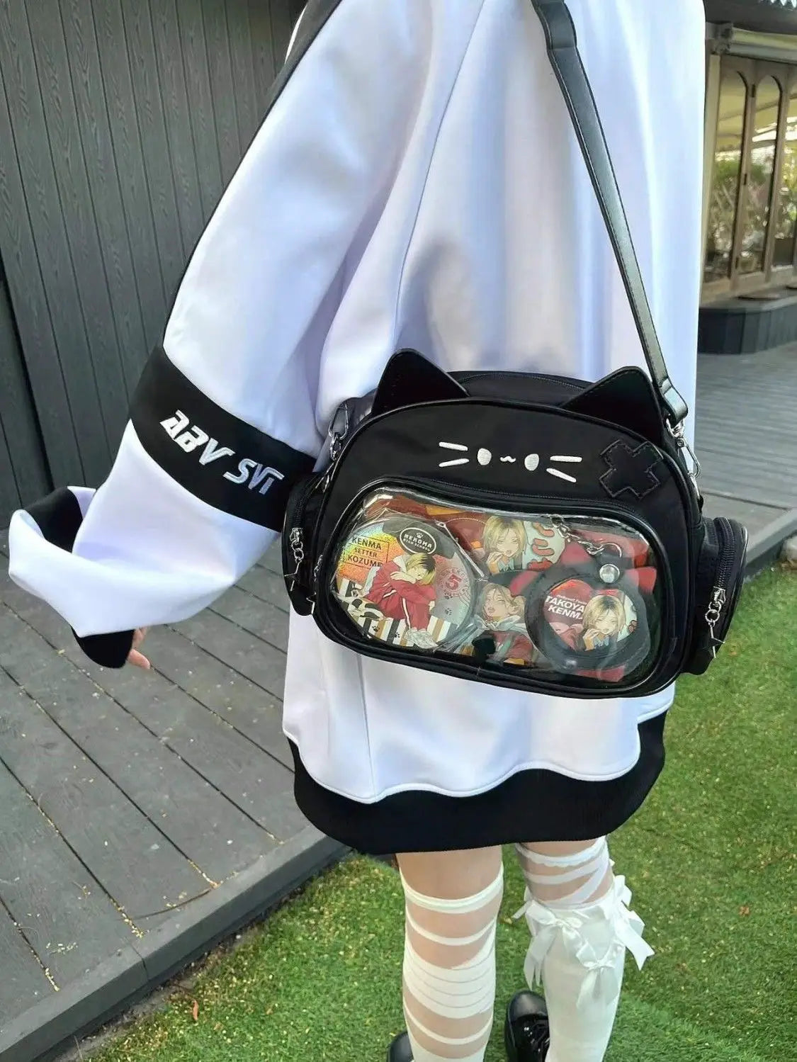 Cute Solid Black Ita Bag | Stylish Women's Everyday Backpack