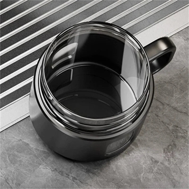 520ML Glass Tea Water Bottle with Tea Infuser | Travel Tumbler