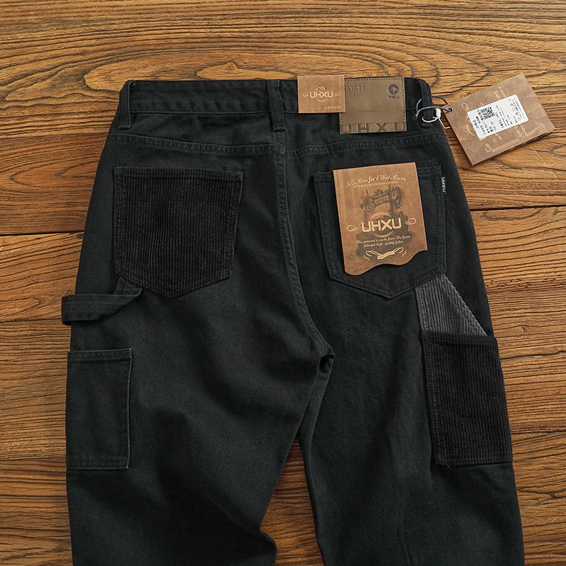 Men's Casual Cotton Twill Cargo Pants | Retro Trendy Style