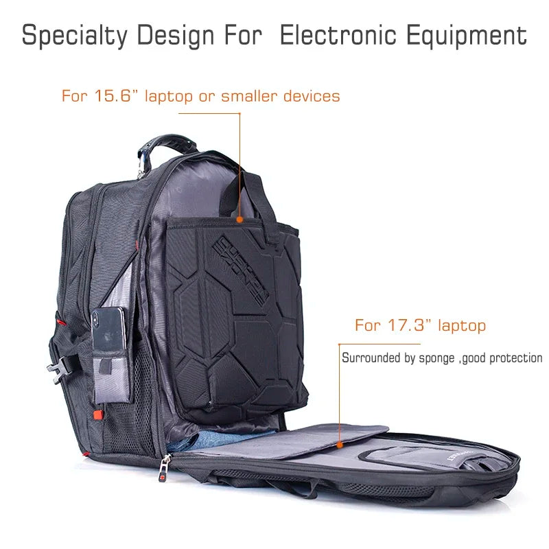Durable Multifunctional Laptop Backpack | Water Resistant Travel Bag