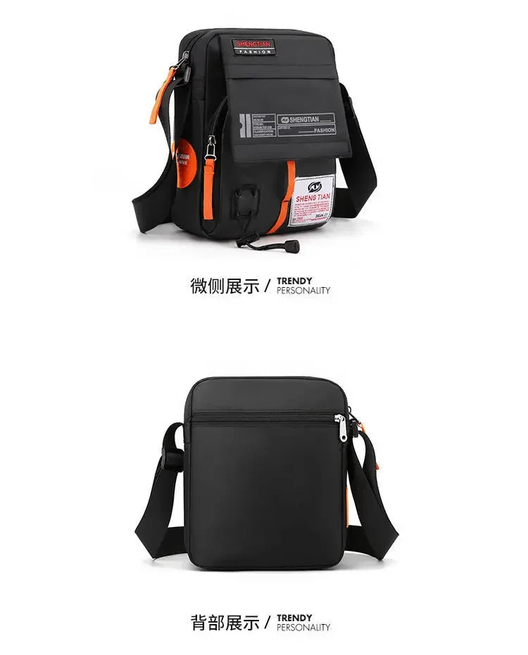 Men's Waterproof Messenger Shoulder Bag | Stylish Crossbody Bag