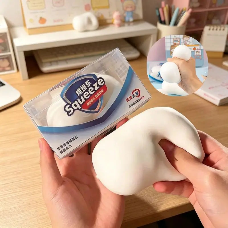 Squishy Soap Stress Relief Fidget Toy | Soft Anti-Anxiety Squeeze