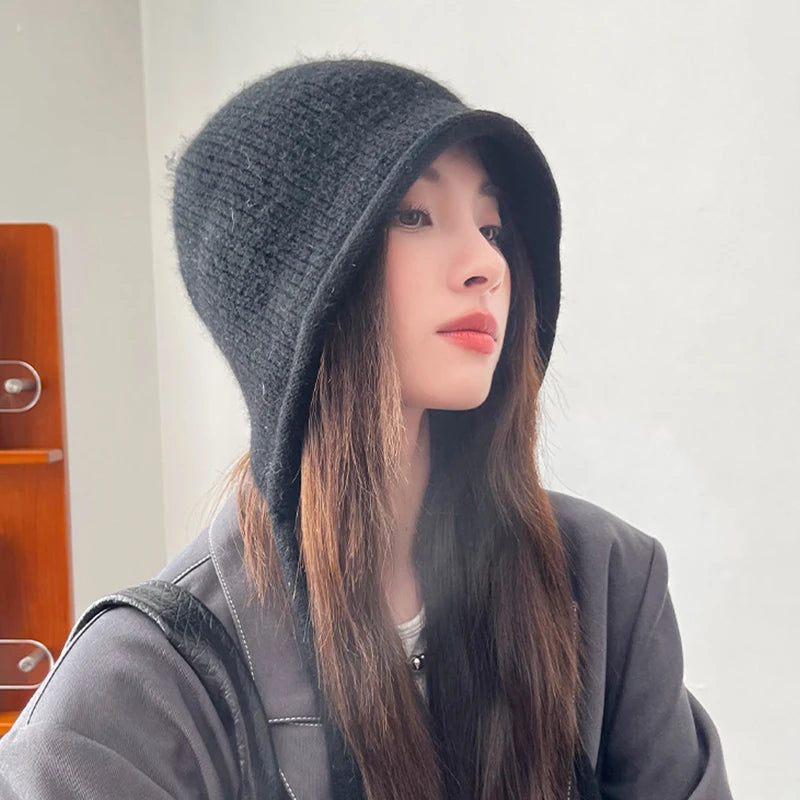 Women's Cute Knitted Earflap Beanie | Cozy Winter Warm Hat