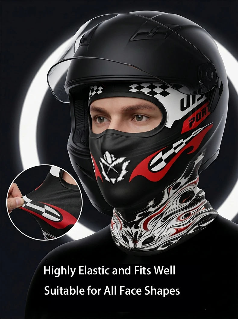 Men's Skull Full Face Mask | Cooling Balaclava for Summer Riding