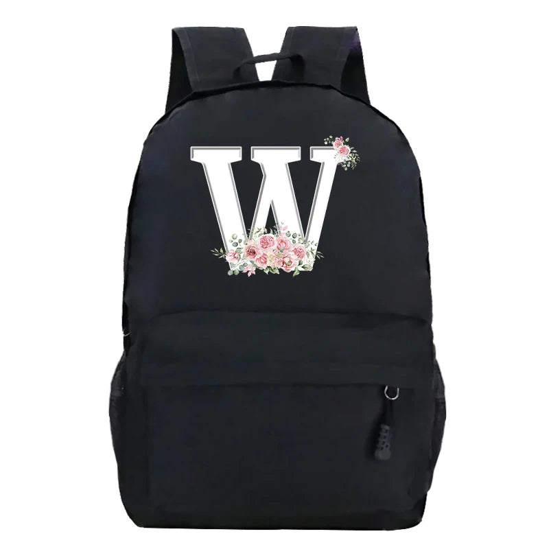 Stylish Pink Floral Backpack for College Students | Trendy Floral Design