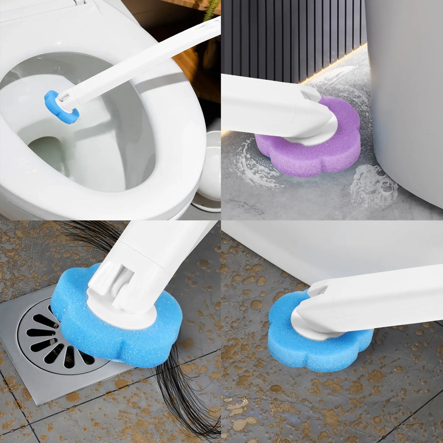 18/36Pcs Toilet Brush with Disposable Heads | Ultimate Bathroom Cleaner