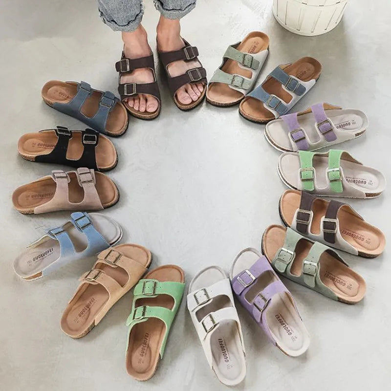 Summer Women's Casual Cork Slippers | Stylish Outdoor Slides