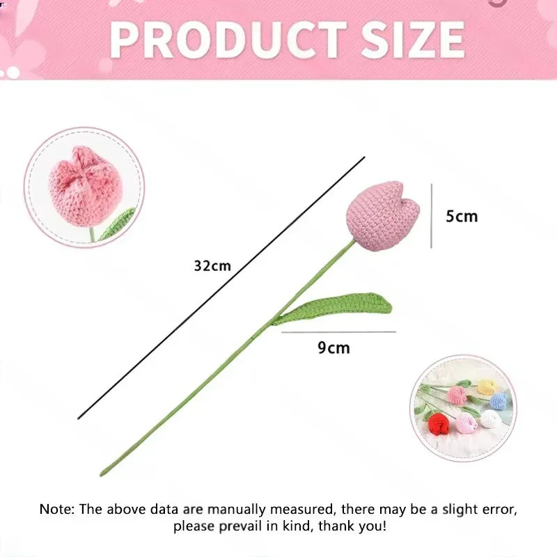 Handmade Knitting Flowers | Versatile Crochet Decor for Every Occasion