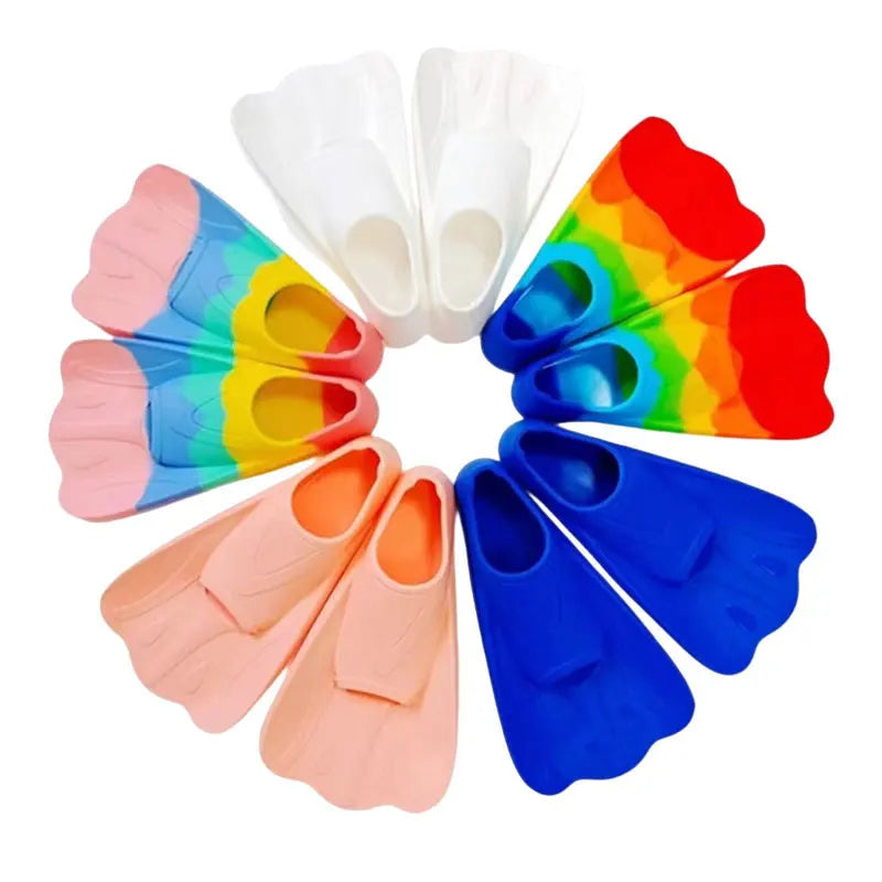 Colorful Silicone Swimming Short Fins | Perfect for All Ages
