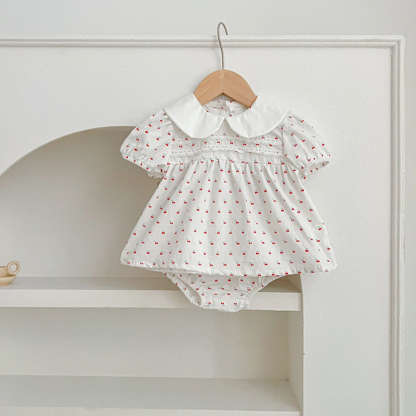 Summer Baby Girls Clothing Set | Floral Puff Sleeve Outfit