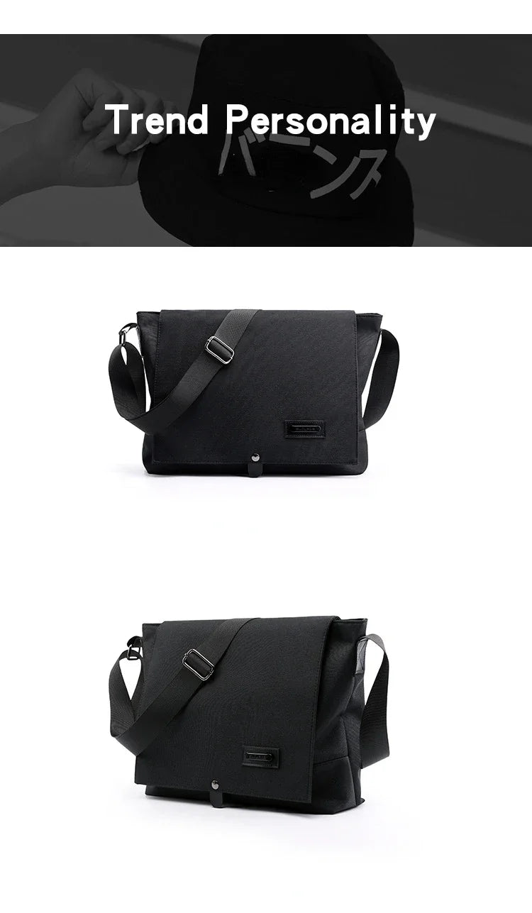 Bolso Bandolera de Lona para Hombre | Elegante Bolso de Mano para Negocios y Ocio