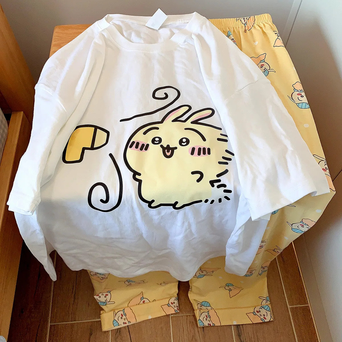 Cute Cartoon Pattern Summer Pajamas for Relaxed Comfort
