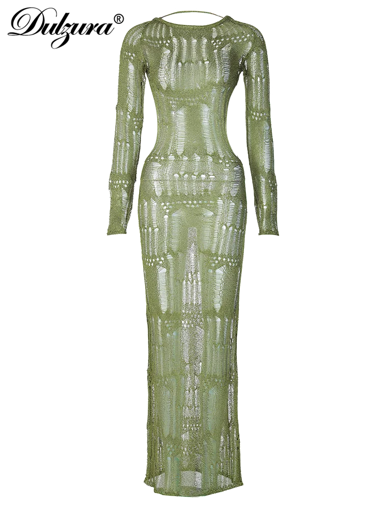 Elegant Hollow Out Backless Maxi Dress | Summer Women’s Fashion
