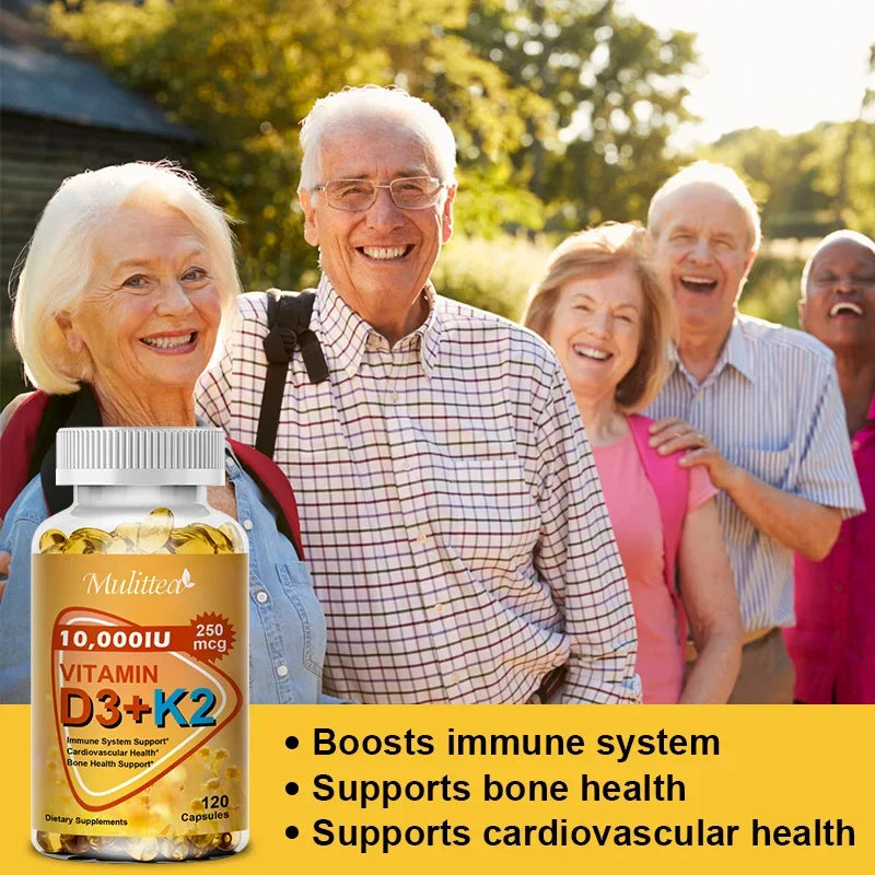 Calcium Magnesium D3K2 Capsules | Support Bone & Muscle Health