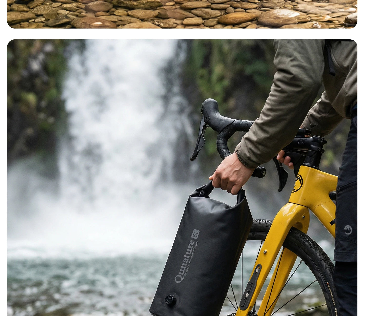 Heavy Duty Waterproof Compression Bike Bag | Quick Release Fork Pack