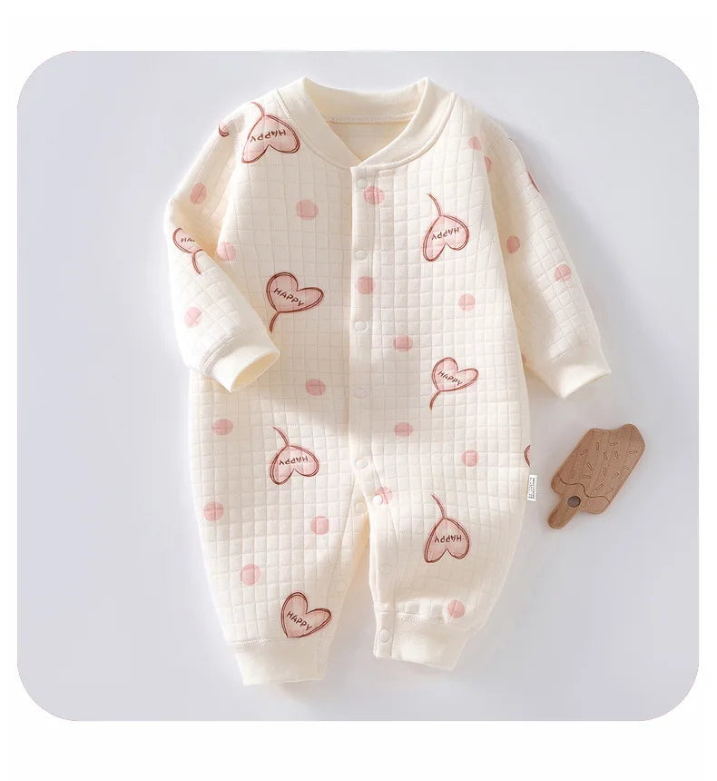 3 Layers Newborn Jumpsuit | Adorable Cotton Bear Bunny Romper