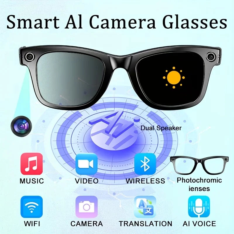 AI Smart Video Glasses with Camera | Capture Life in 4K