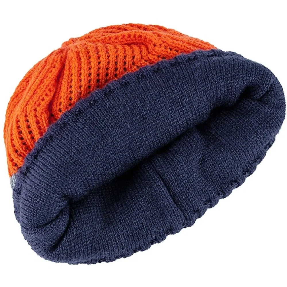 Unisex Colorful Stripes Winter Beanie | Warm Knit Ski Cap