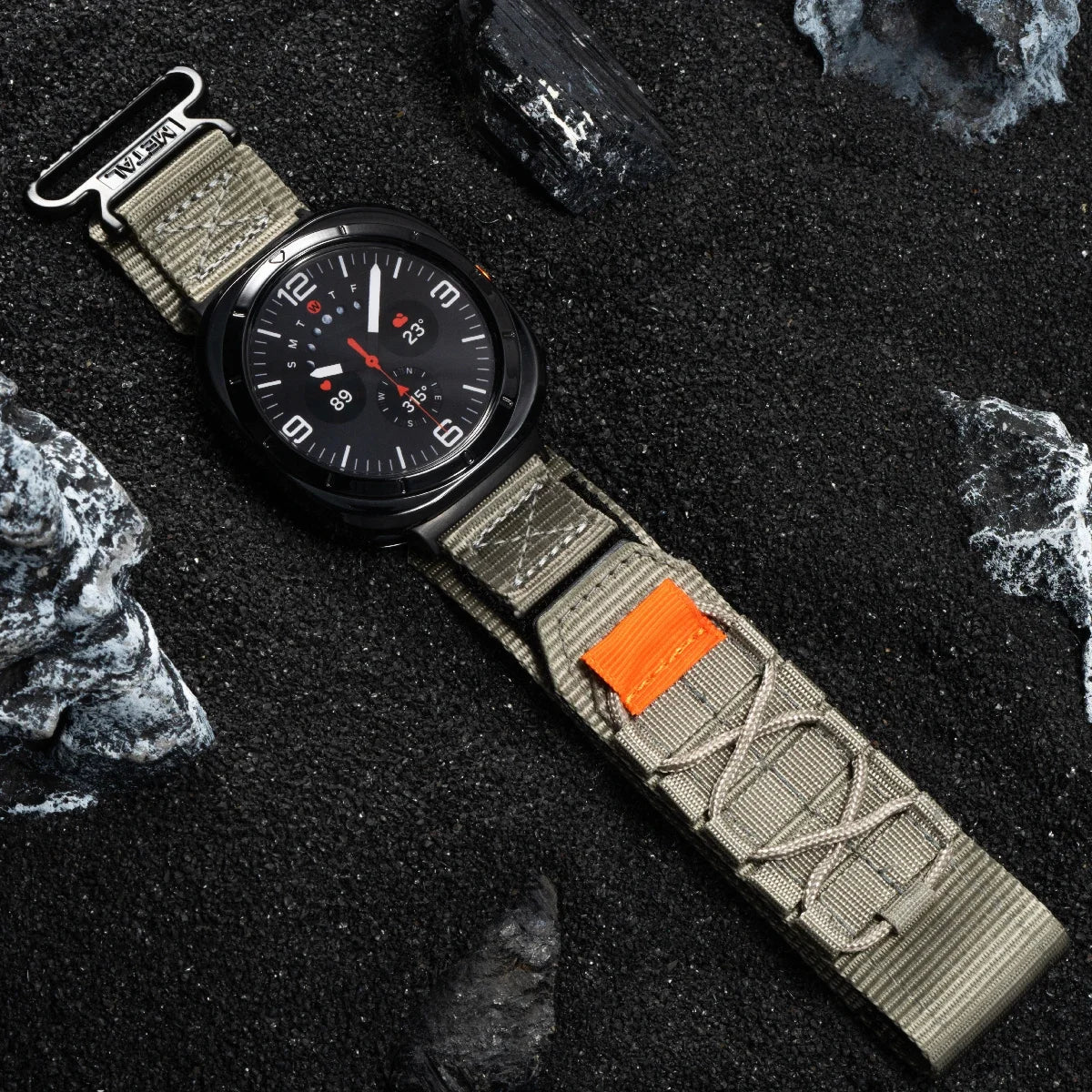 No Gaps Nylon Strap for Galaxy Watch 7 Ultra | Quick Fit Sports Band