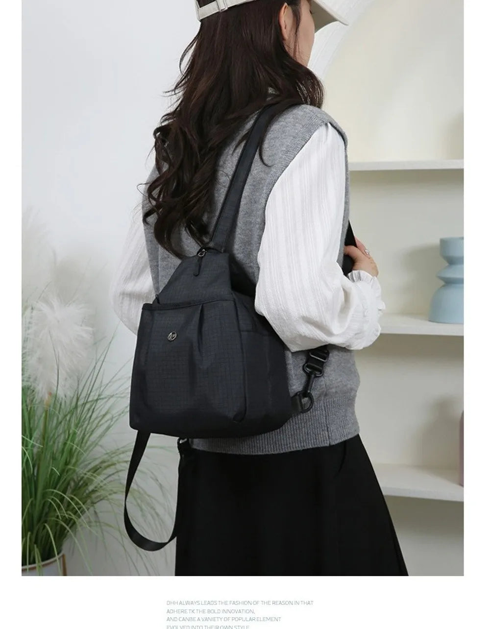 Large Capacity Waterproof Oxford Fabric Backpack for Travel & Hiking