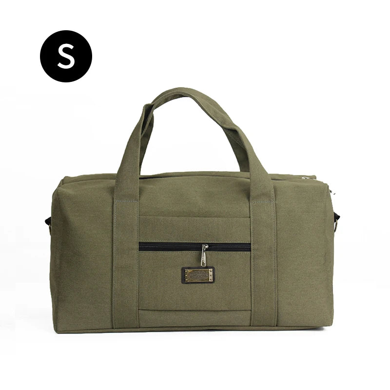 Unisex Soft Canvas Travel Duffle Bag | Large Capacity Tote