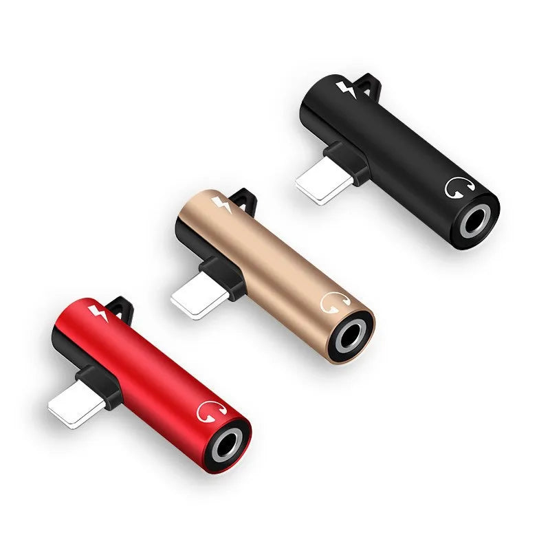 2 in 1 Audio Headphone Charging Adapter | Dual Splitter for iPhone