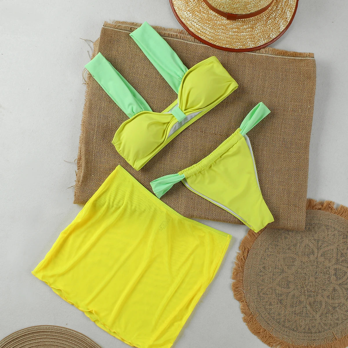 3-Piece Micro Bikini Set | Sexy Women's Swimwear for Summer