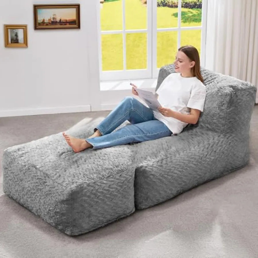 Sillón Puff Grande | Comodidad de Espuma Viscoelástica en Cualquier Momento