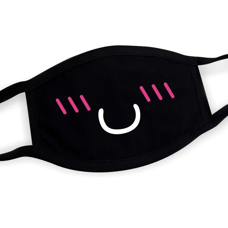 Funny Expression Anime Party Mouth Face Mask | Unisex Kawaii Mask