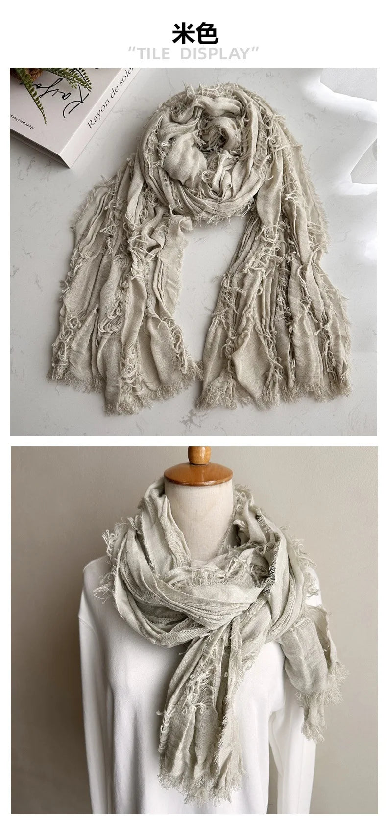 Unisex Steampunk Hip Hop Cotton Linen Scarf | Versatile Fashion Shawl