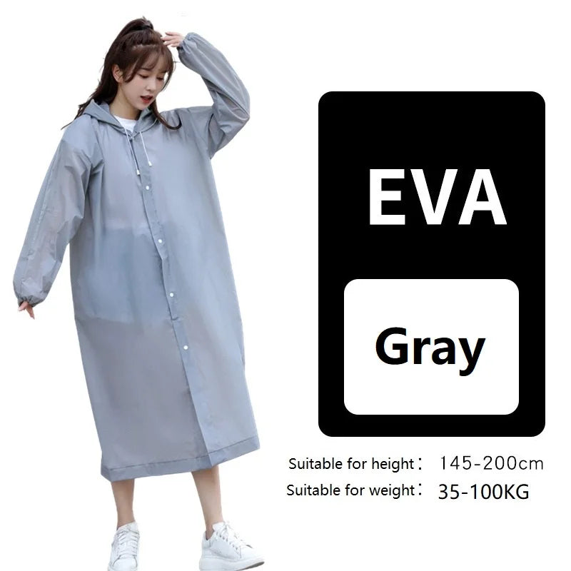 Women's Waterproof Raincoat | Lightweight Folding Poncho for Rainy Days